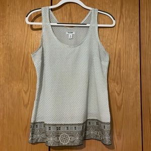 Old navy patterned sheer tank top
